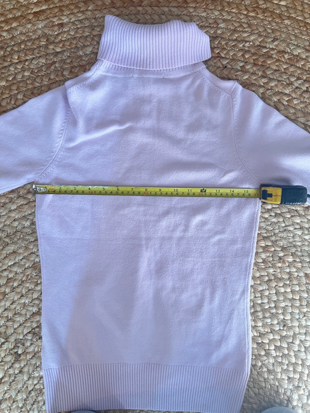 French Connection Lilac Turtleneck Sweater Women's Medium Soft Knit - Picture 8 of 8